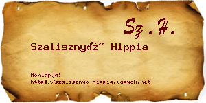 Szalisznyó Hippia névjegykártya